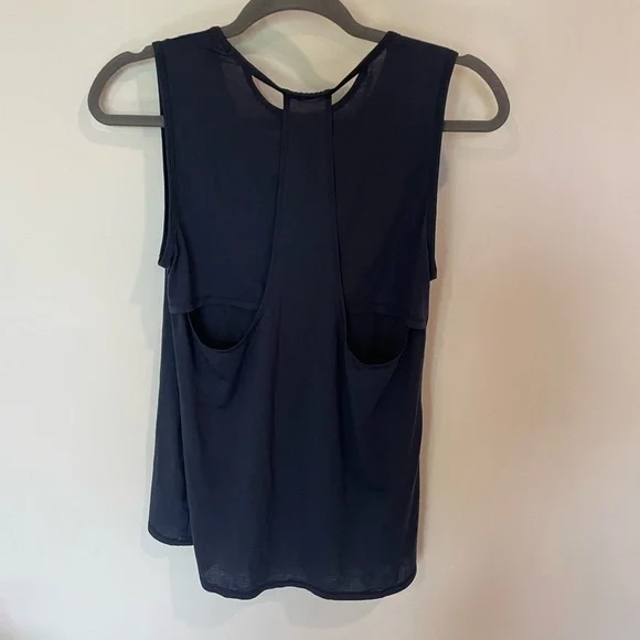 Athleta Navy Open-Back Tank Top - Picture 5 of 7